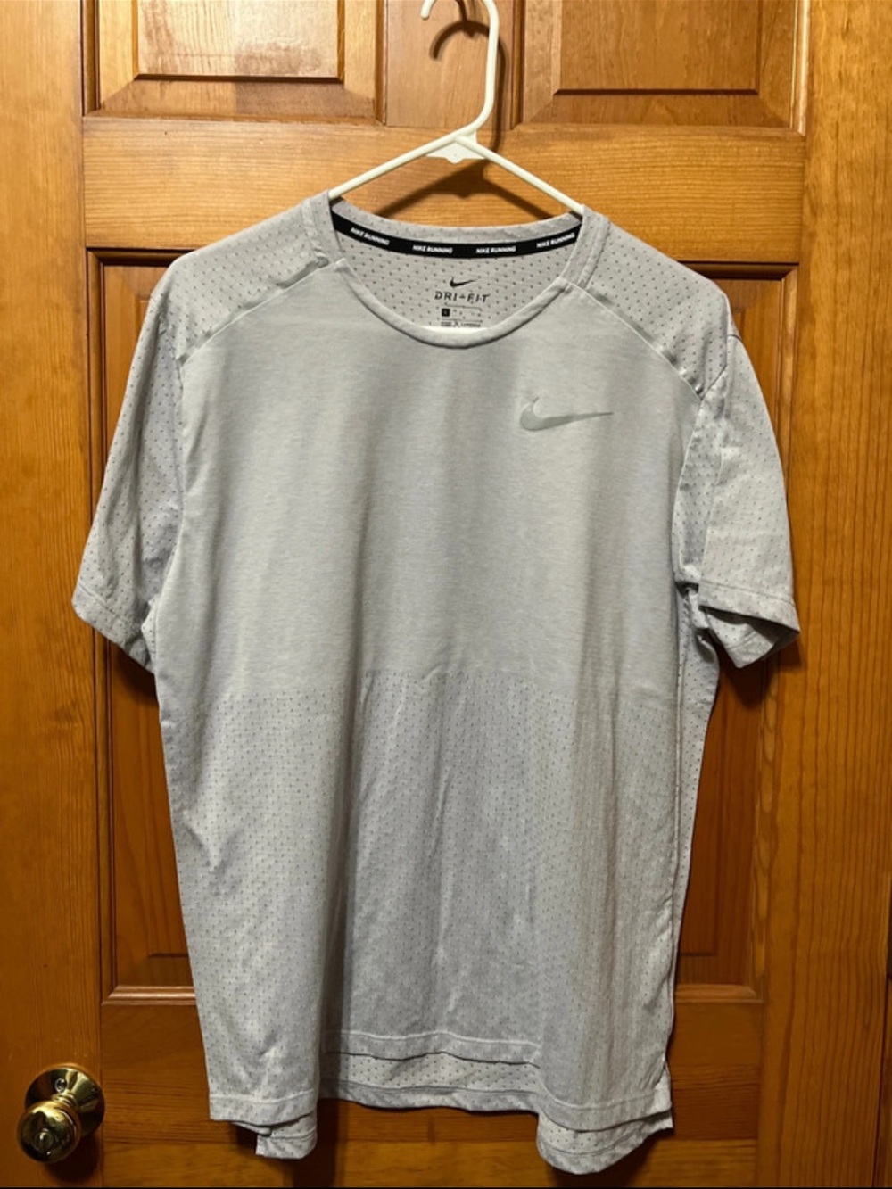 Nike Light Gray Dri-FIT Short Sleeve Performance Tee